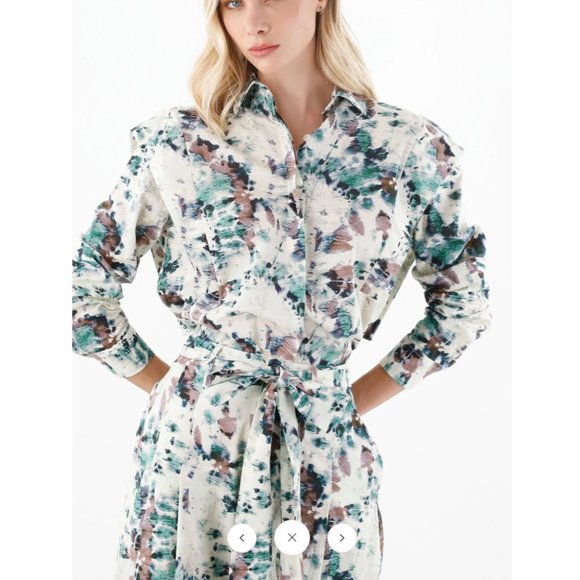 ESPECIA Women's Kiara Shirt and Tomasa Maxi Pant Size Small with Tie Belt - Picture 1 of 11